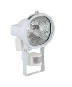 ZUNANJI LED REFLEKTOR S SENZORJEM, "HALOGEN" TIP Z LED ŽARNICO J118 7.5W, BELI