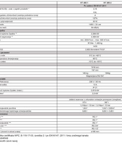 kt 400 tehnični podatki