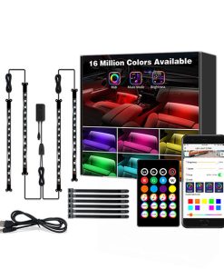 SVETLOBNI RGB LED TRAK Z GLASBENIM KONTROLNIKOM BLUETOOTH, SET